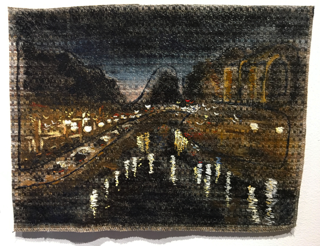 Painting of Amsterdam on Fabric