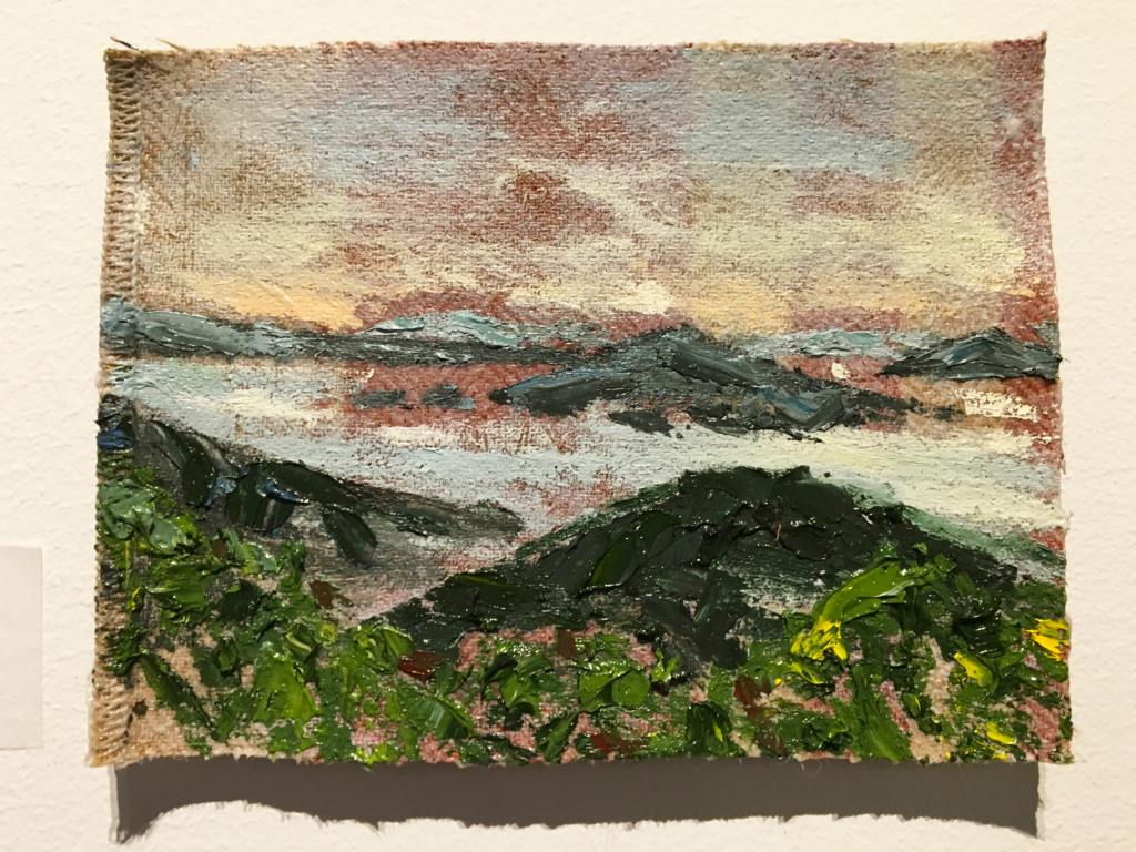 Painting of Croatian Landscape on fabric