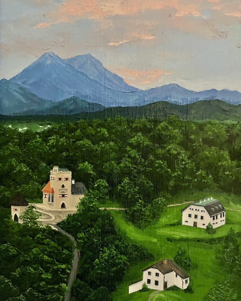 Oil Painting od Salzburg Landscape