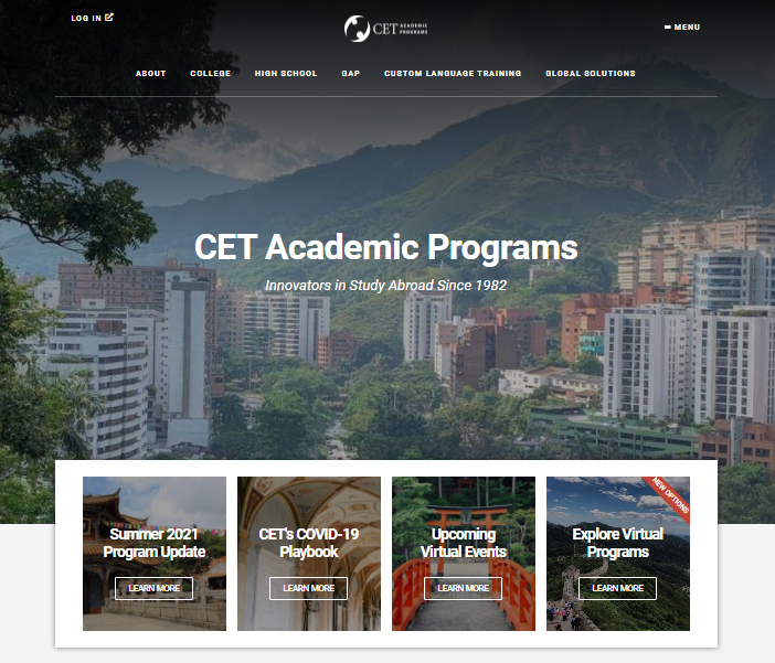 CET Academic Programs Website