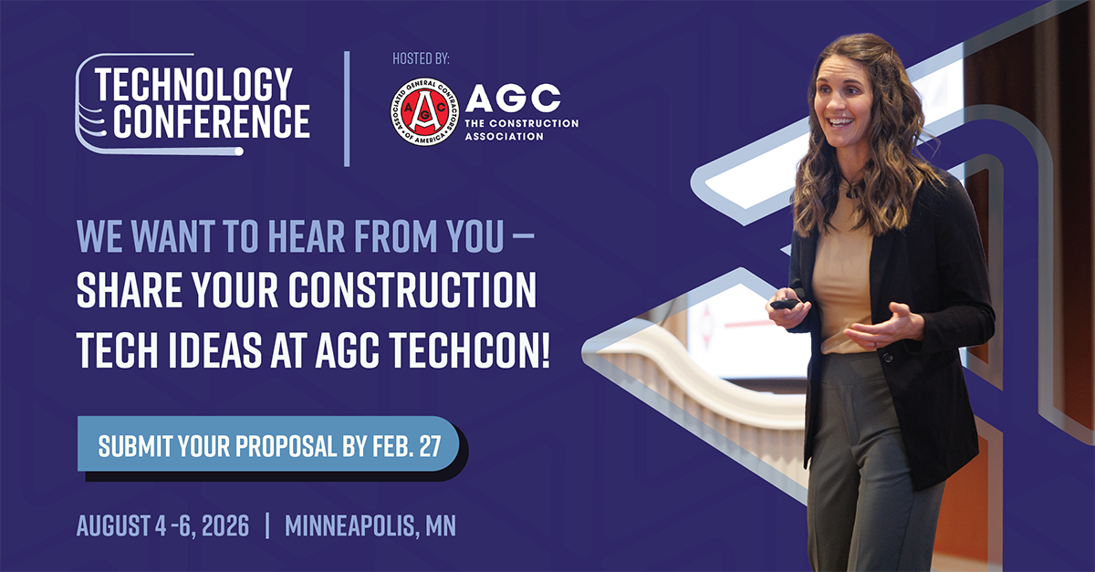 AGC TechCon 2026 Call for Proposals Linkedin Promo